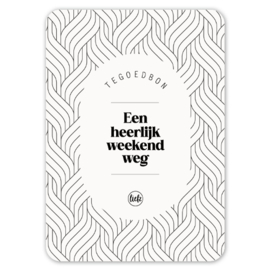 Tegoedbon | Een heerlijk weekend weg