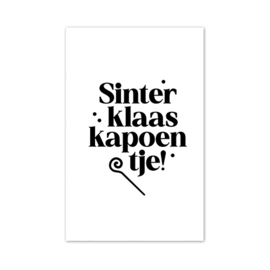 Mini kaartje Sinterklaas | Sinterklaas kapoentje