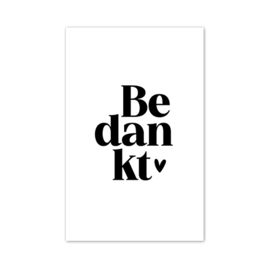 Mini kaartje | Bedankt
