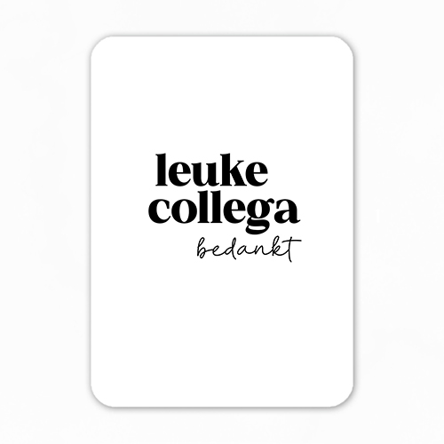Midi kaartje | Leuke collega bedankt