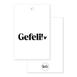 Cadeaulabel | Gefeli!