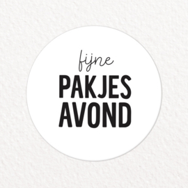 Stickers | Fijne pakjesavond | 10 stuks
