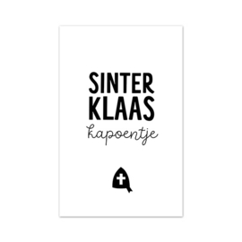 Mini kaartje Sinterklaas | Sinterklaas kapoentje