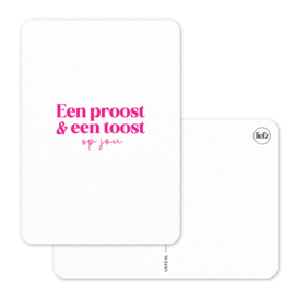 Kaart | Een proost & een toost op jou
