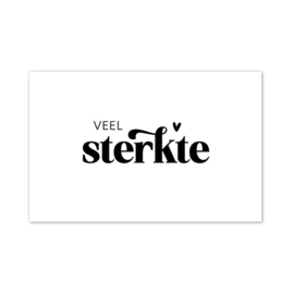 Mini kaartje | Veel sterkte