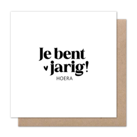 Dubbele kaart | Je bent jarig