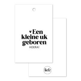 Cadeaulabel | Een kleine uk geboren