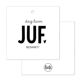 Cadeaulabel | Dag lieve juf bedankt