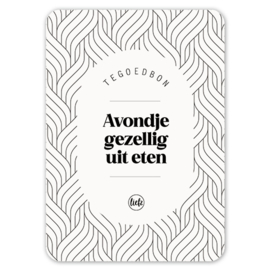 Tegoedbon | Avondje gezellig uit eten