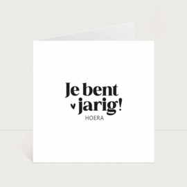 Dubbele kaart | Je bent jarig