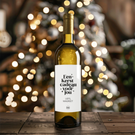 Fles etiket op maat | Een Kerstcadeau voor jou + naam
