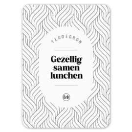 Tegoedbon | Gezellig samen lunchen