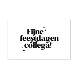 Mini kaartje Kerst | Fijne feestdagen collega