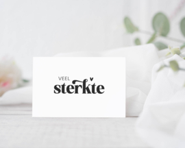 Mini kaartje | Veel sterkte