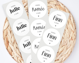Stickers op maat | Naam |  10 stuks