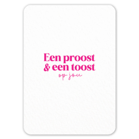 Kaart | Een proost & een toost op jou