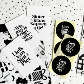Stickers | Liefs van Sint & Piet | 10 stuks