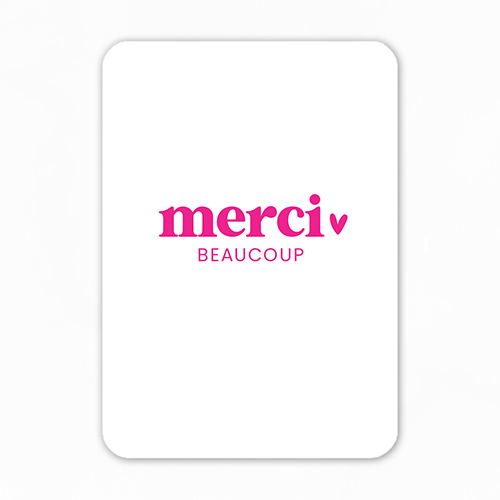 Midi kaart | Merci beaucoup
