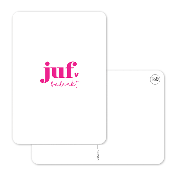 Kaart | Juf bedankt