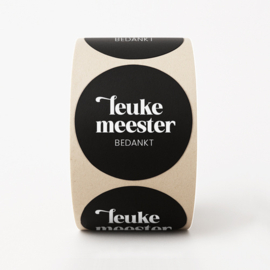 Stickers | Leuke meester bedankt | 10 stuks