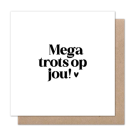 Dubbele kaart | Mega trots op jou