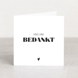 Dubbele kaart | Heel erg bedankt