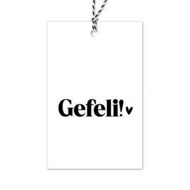 Cadeaulabel | Gefeli!