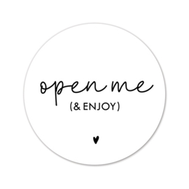 Stickers | Open me | 10 stuks