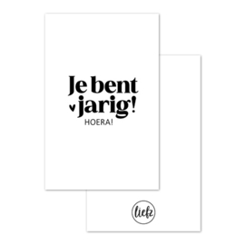 Mini kaartje | Je bent jarig