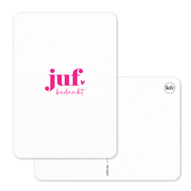 Kaart | Juf bedankt
