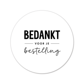 Stickers | Bedankt voor je bestelling | 10 stuks