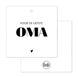 Cadeaulabel | Voor de liefste oma