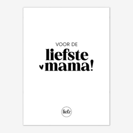 Fles etiket | Voor de liefste mama