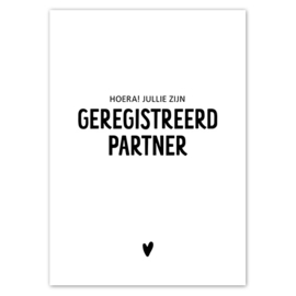 Kaart | Hoera! Jullie zijn geregistreerd partner