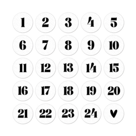 Stickers | Aftelstickers | 25 stuks