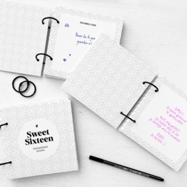 Invulbundel | Gastenboek | Sweet Sixteen