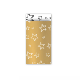 Cadeauzakjes | Stars | Goud | 7 x 13 cm | 5 stuks