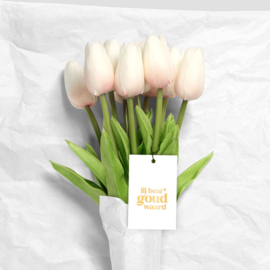Cadeaulabel | Jij bent goud waard | Goudfolie