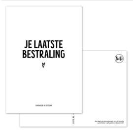 Kaart | Je laatste bestraling