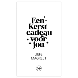Fles etiket op maat | Een Kerstcadeau voor jou + naam