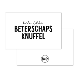 Mini kaartje | Beterschapsknuffel