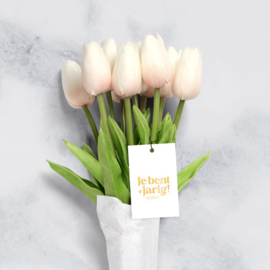 Cadeaulabel | Je bent jarig | Goudfolie