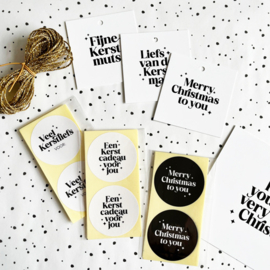 Stickers | Merry Chirstmas to you | 10 stuks