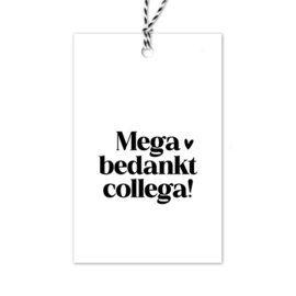 Cadeaulabel | Mega bedankt collega