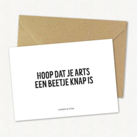 Kaart | Hoop dat je arts een beetje knap is