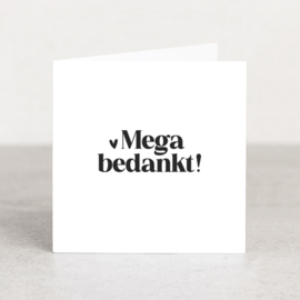 Dubbele kaart | Mega bedankt