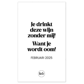 Fles etiket op maat | Je wordt oom