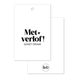 Cadeaulabel | Met verlof
