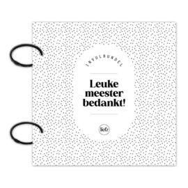 Invulbundel | Afscheid meester
