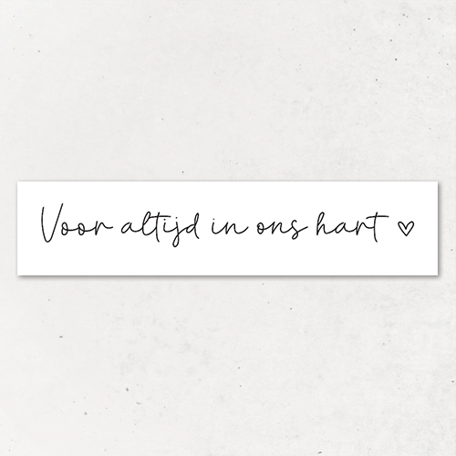 Magneet | Voor altijd in ons hart